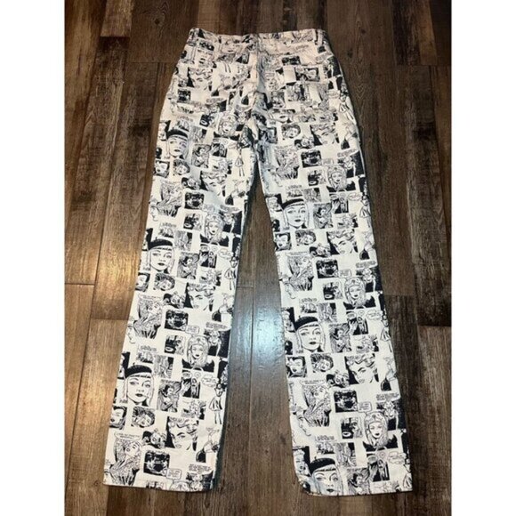 Reformation Newsprint High Rise Straight Jeans ASO Kendall Jenner Size 29 - Picture 7 of 10